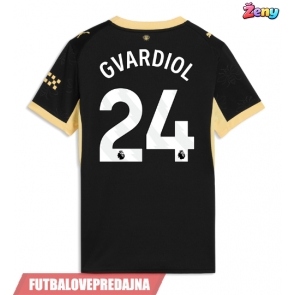 Lacne Ženy Futbalové dres Manchester City Josko Gvardiol #24 2026-27 Krátky Rukáv - Preč